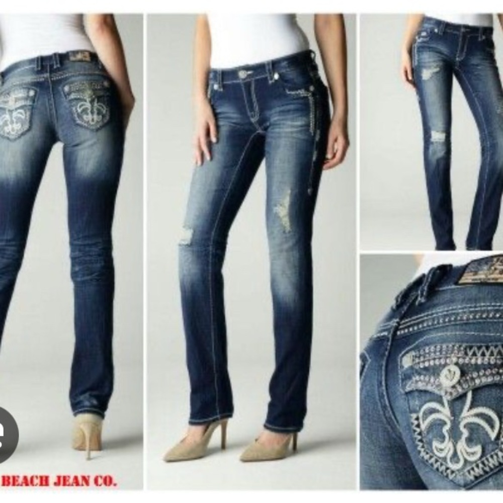 Laguna Beach Jean Co Crystal Cove Straight Leg Jeans 30